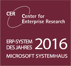 CER Auszeichnung zum Microsoft ERP-Systemhaus des Jahres